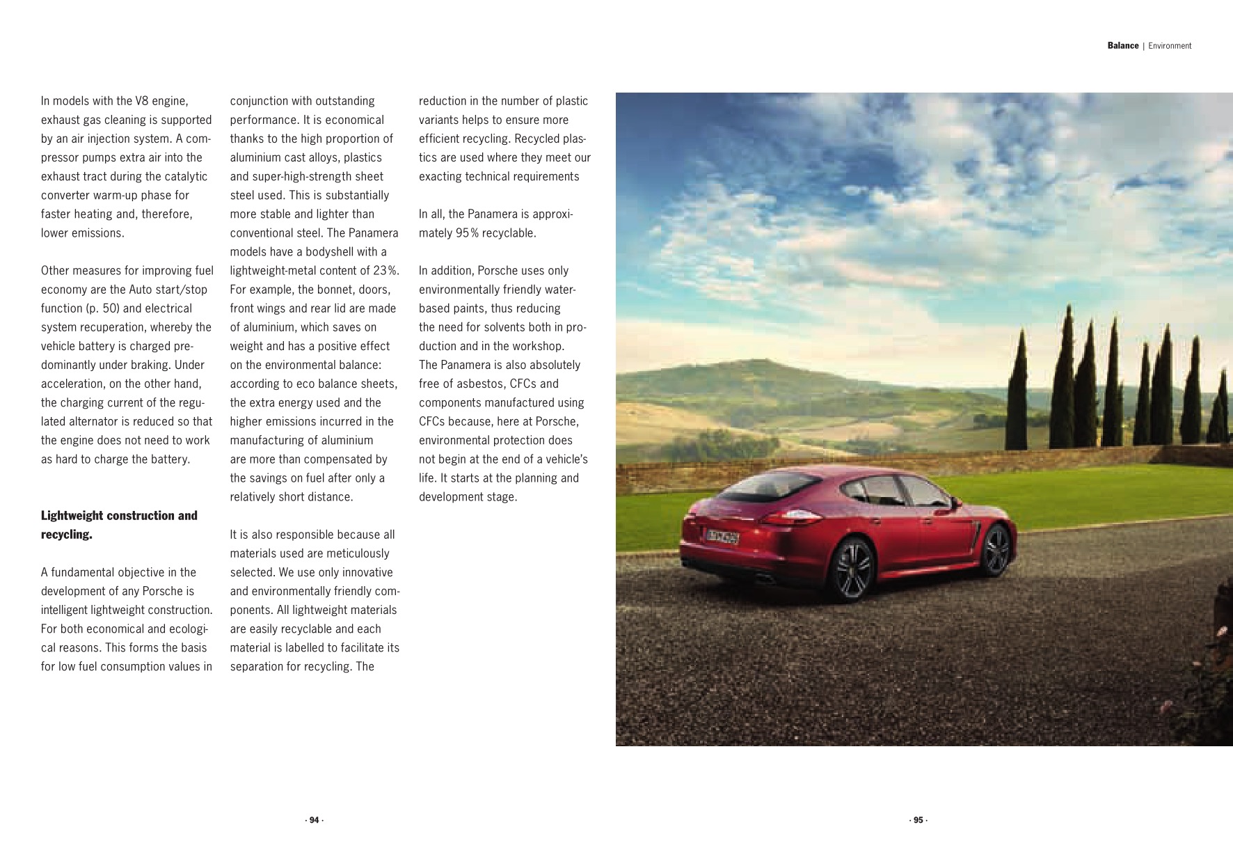 2010 Porsche Panamera Brochure Page 72